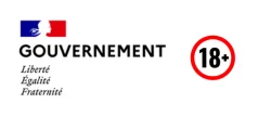 Gouvernement français — interdit aux moins de 18 ans, jeu responsable ANJ